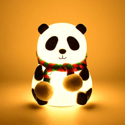 Cute Panda Night Lamp- Silicon Lamp For Bedroom , Color Changing Lamp for kids.
