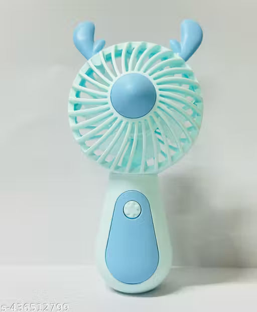 MINI HANDHELD PORTABLE FAN USB RECHARGEABLE BUILT-IN BATTERY OPERATED